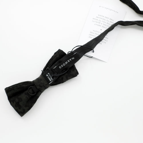 Ready-Tied Black Bow Tie