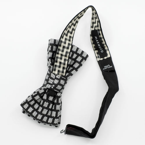 Ready-Tied Mono Jacquard Bow Tie