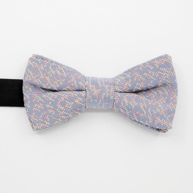 Ready-Tied Lilac Silk Jacquard Bow Tie