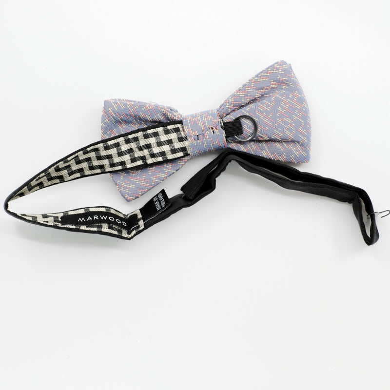 Ready-Tied Lilac Silk Jacquard Bow Tie