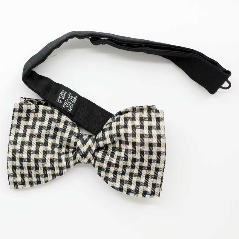Ready-Tied Staircase Silk Jacquard Bow Tie