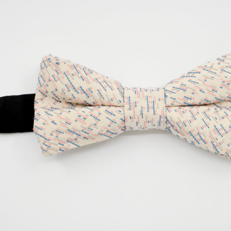 Ready-Tied Cream Fleck Silk Jacquard Bow Tie