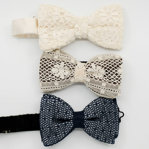 Lace Bow Tie Trio