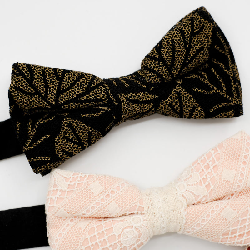 Lace Bow Tie Trio