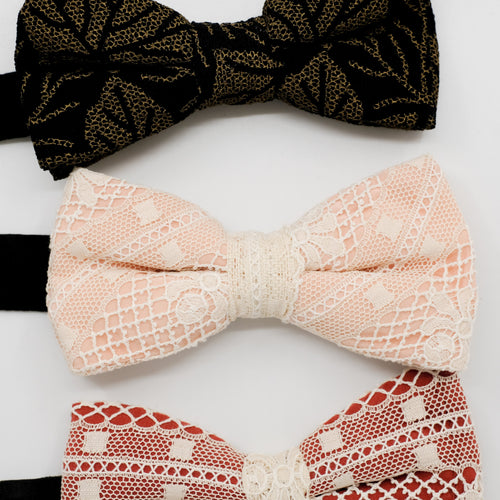 Lace Bow Tie Trio
