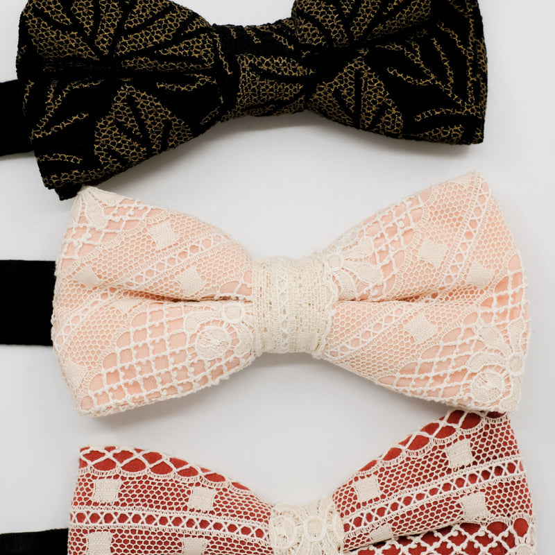 Lace Bow Tie Trio
