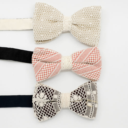Lace Bow Tie Trio