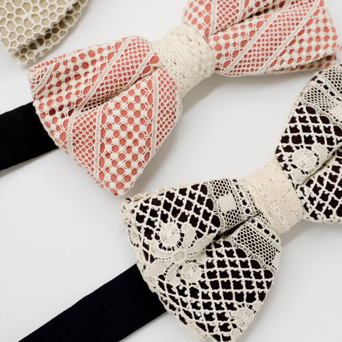 Lace Bow Tie Trio
