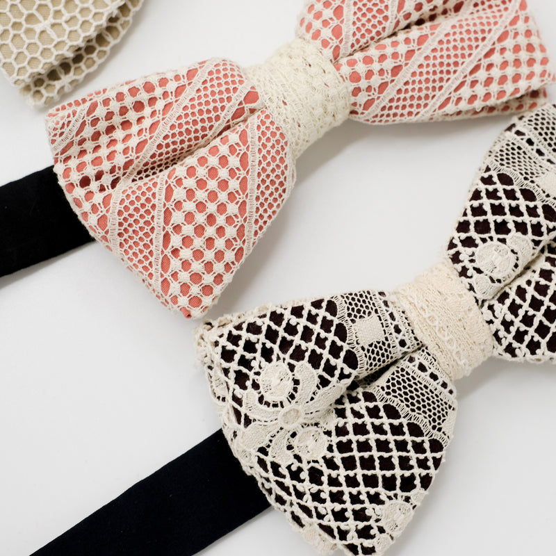 Lace Bow Tie Trio