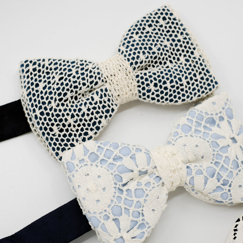 Lace Bow Tie Trio