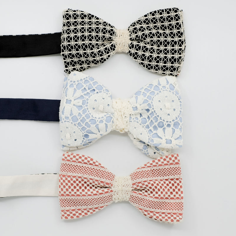 Lace Bow Tie Trio