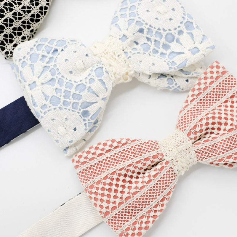 Lace Bow Tie Trio