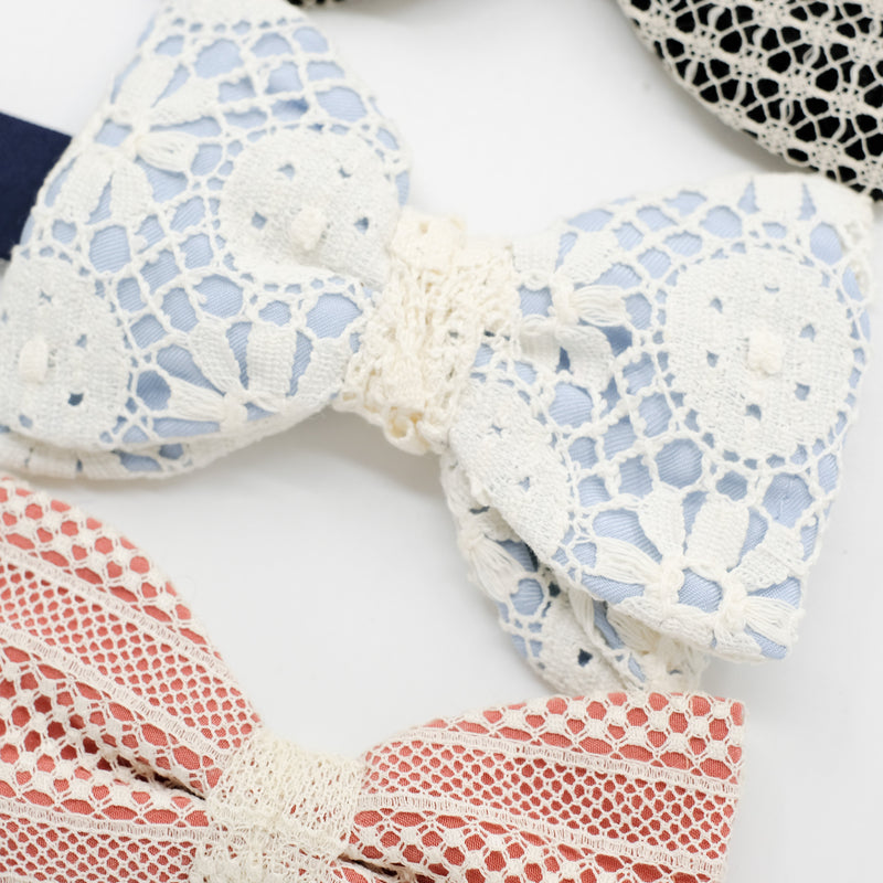 Lace Bow Tie Trio