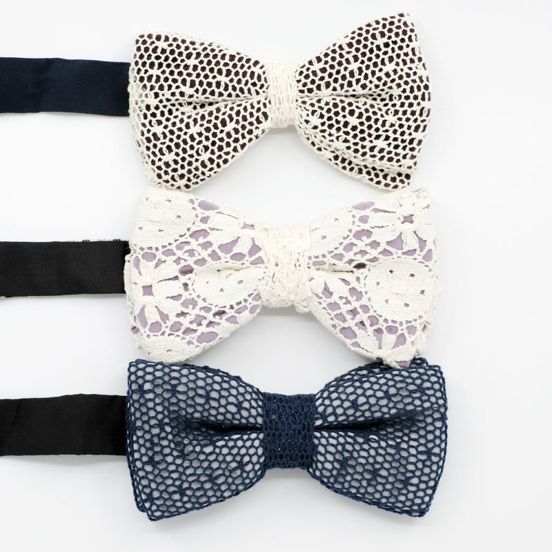 Lace Bow Tie Trio