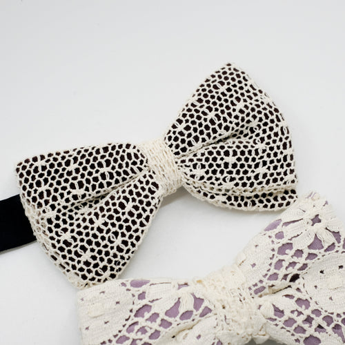 Lace Bow Tie Trio