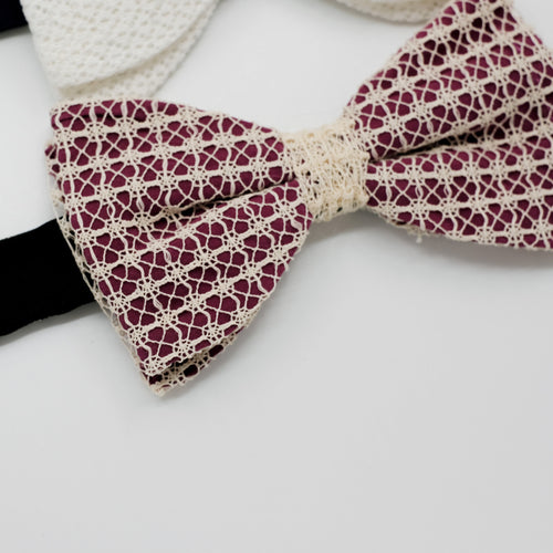 Lace Bow Tie Trio