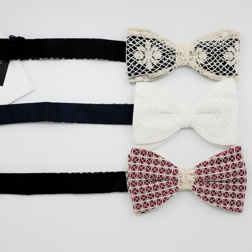 Lace Bow Tie Trio