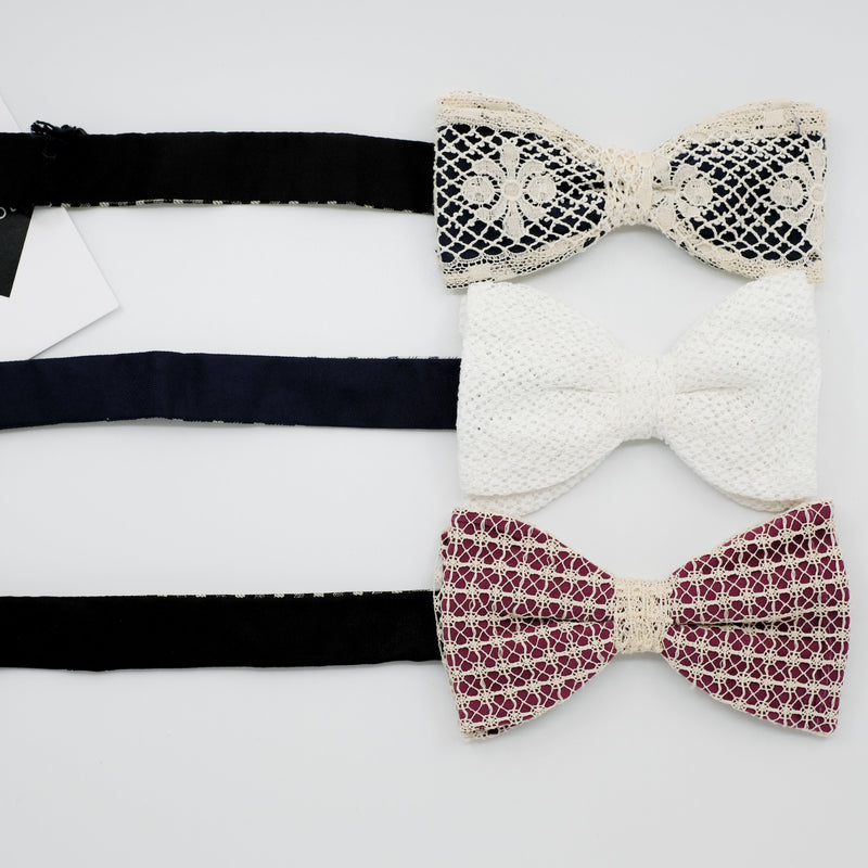 Lace Bow Tie Trio