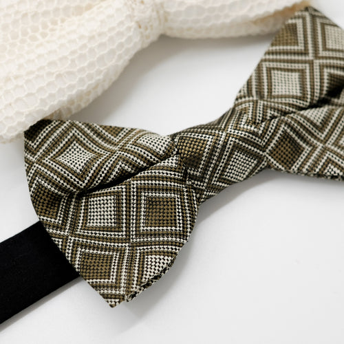 Lace & Woven Bow Tie Trio