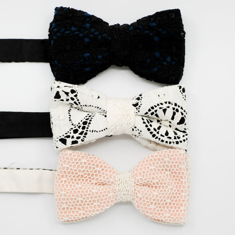 Lace Bow Tie Trio