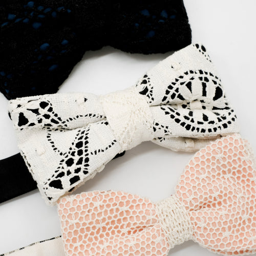 Lace Bow Tie Trio