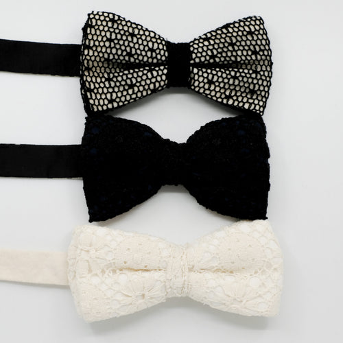 Lace Bow Tie Trio