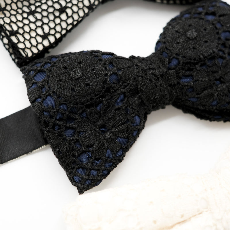 Lace Bow Tie Trio