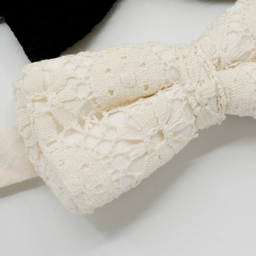 Lace Bow Tie Trio