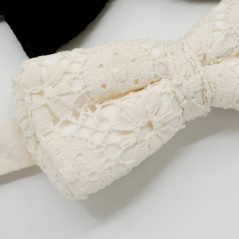 Lace Bow Tie Trio