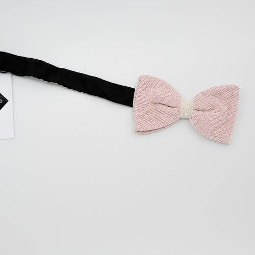 Fragile Lace Pink Pre-Tied Bow Tie