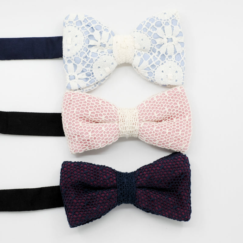 Lace Bow Tie Trio