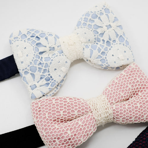 Lace Bow Tie Trio