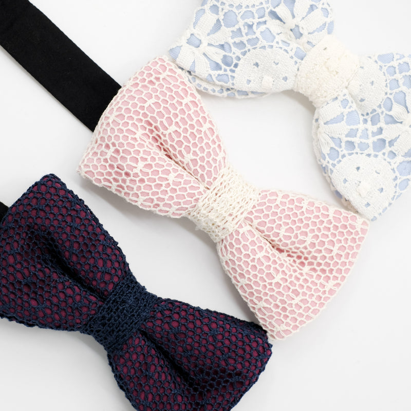 Lace Bow Tie Trio