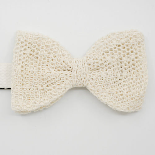 Mesh Lace Unlined Pre-Tied Bow Tie