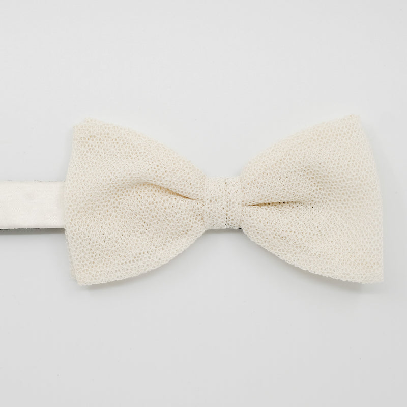 Ecru Fragile Lace Pre-Tied Bow Tie