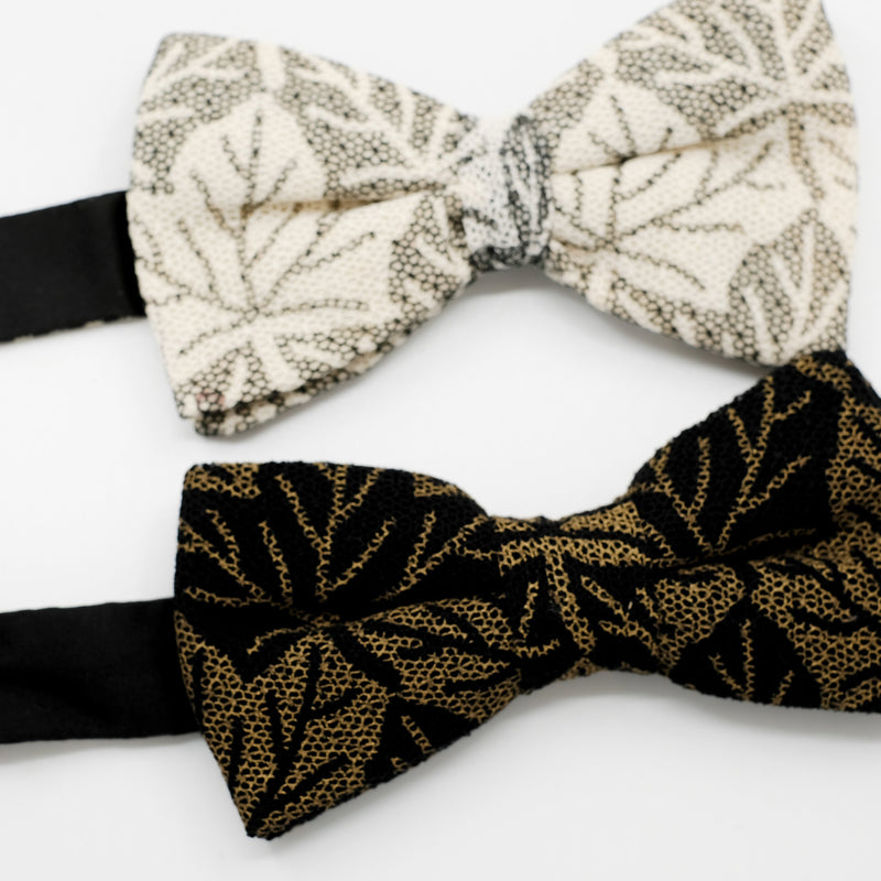 x2 All Fall In | Printed Mesh Lace Pre-Tied Bow Tie