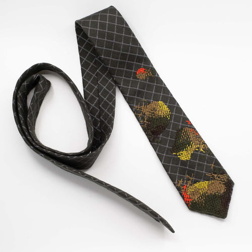 Green 'Organic Embroidered' Tie