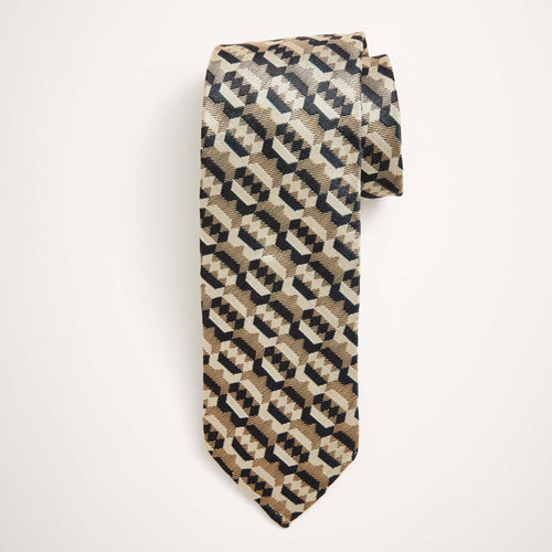 Sand & Ink Geo Silk Tie