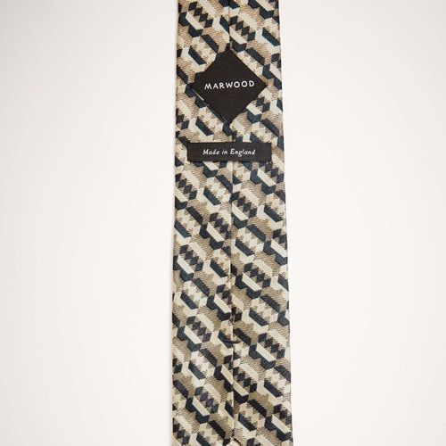 Sand & Ink Geo Silk Tie