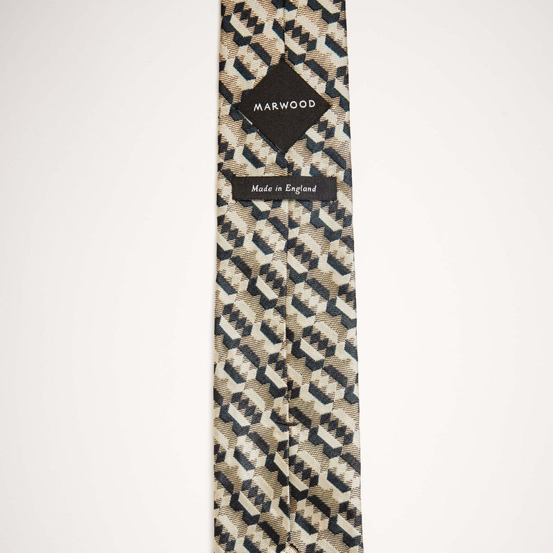 Sand & Ink Geo Silk Tie