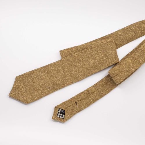 Gold Slub Silk Woven Tie