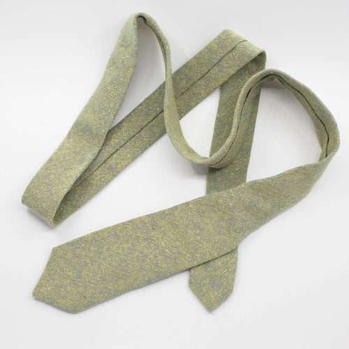 Citrus Green Slub Silk Woven Tie