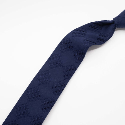 Navy Wool / Silk Tie