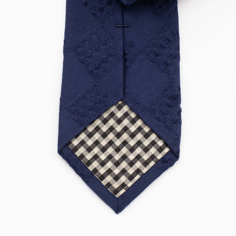 Navy Wool / Silk Tie