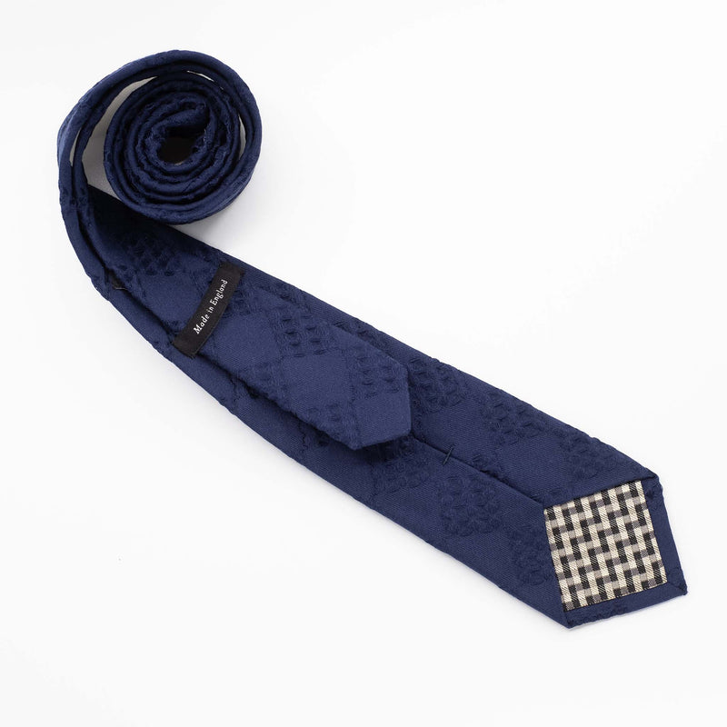 Navy Wool / Silk Tie