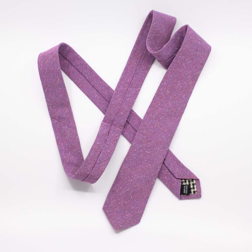 Magenta Slub Silk Woven Tie