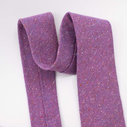 Magenta Slub Silk Woven Tie