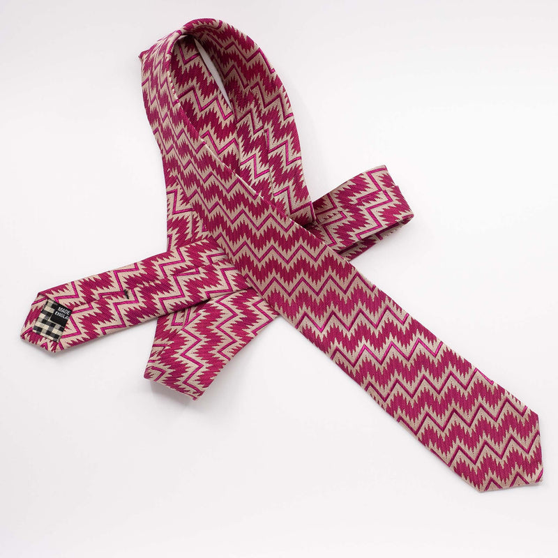 Pink Zig Zag Tie