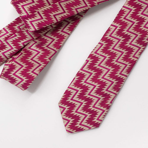 Pink Zig Zag Tie