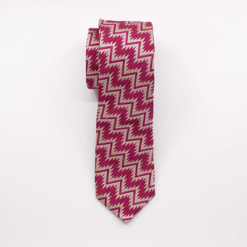 Pink Zig Zag Tie